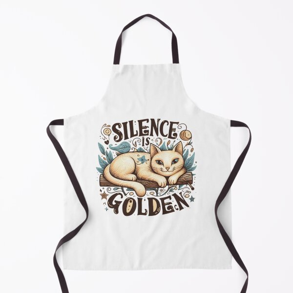 Item preview, Cat say that silence is golden  designed and sold by Coollzone.