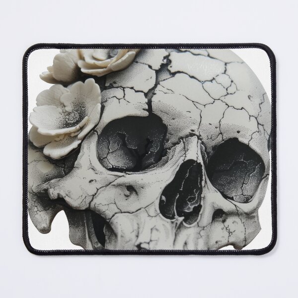 Item preview, A white flower and a skull. designed and sold by tompod.