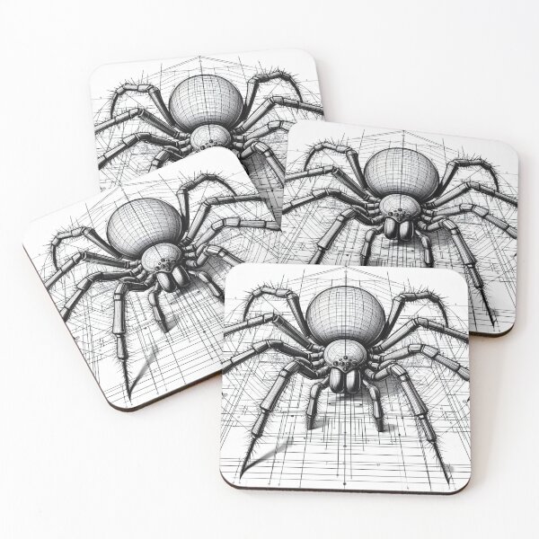 Item preview, Geometric Arachnid - Modern Digital Art designed and sold by MiszungART.
