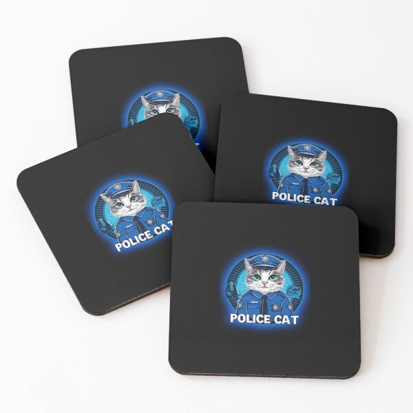 Item preview, Police Cat Officer In Uniform designed and sold by DZ-Merch.