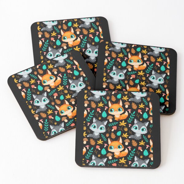 Item preview, Cute Forest Creatures Pattern designed and sold by triharder12.