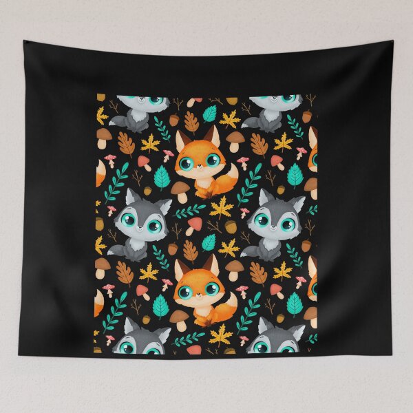 Item preview, Cute Forest Creatures Pattern designed and sold by triharder12.