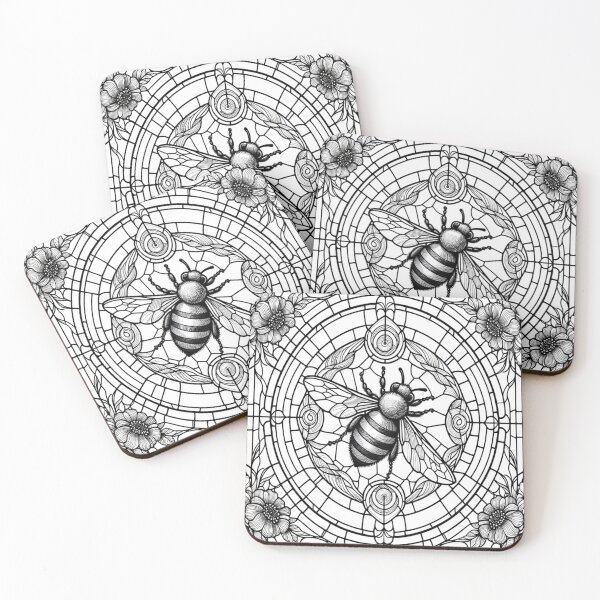 Item preview, Bee in Leaded Light designed and sold by shape-shifter24.