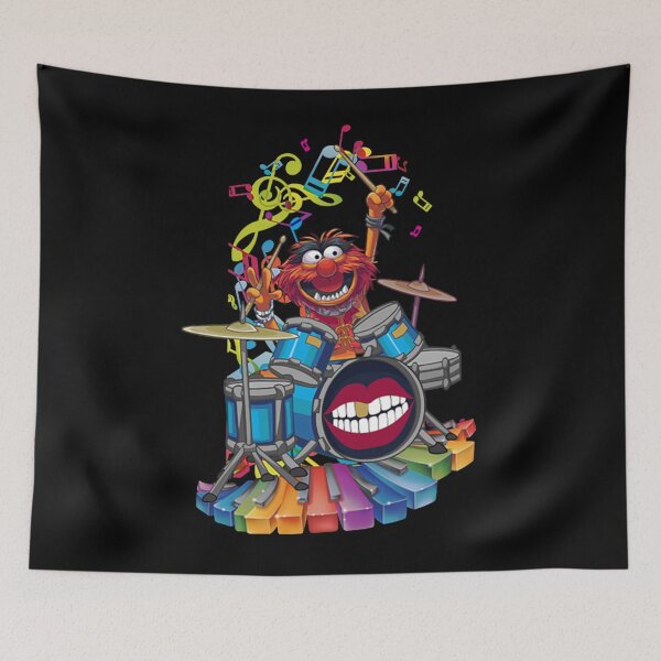Item preview, Animal Drummer, Muppet Tocando Tambor Flor Tropical designed and sold by eleno-recava.