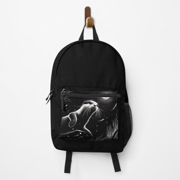 Item preview, Monochromatic Outline Otter In Underwater World designed and sold by TomFrontierArt.