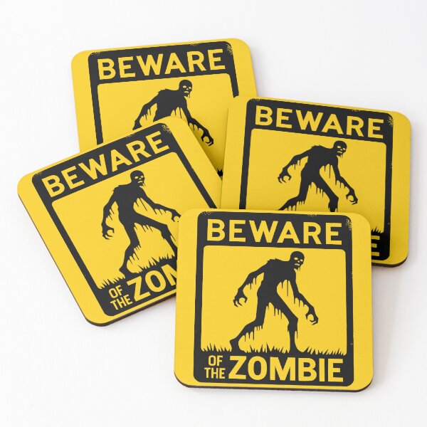 Item preview, Beware of the Zombie Sign Black designed and sold by PrintSoulDesign.