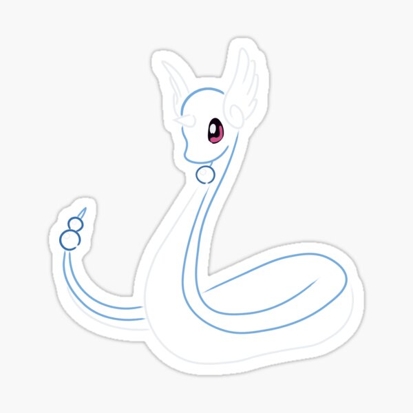 Minimalist Dragon Pokemon - Stage 1 Sticker