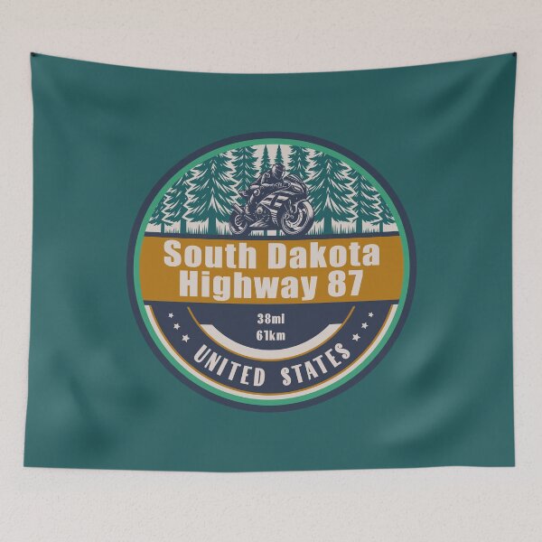 Item preview, South Dakota Highway 87 US Motorcycling Design designed and sold by CynthiaGraphics.