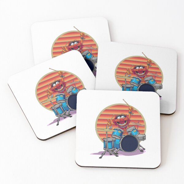 Item preview, Muppets Emotional Animal Drummer ,muppet Playing Drum Tropical Flower designed and sold by eleno-recava.