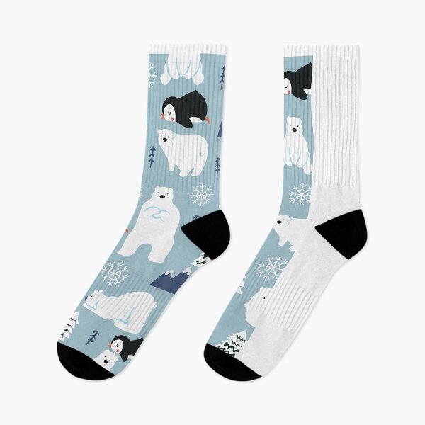 Item preview, Winter Animals - Polar Bear Penguin Pattern designed and sold by triharder12.