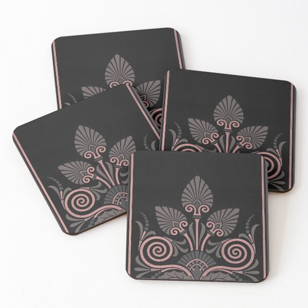 Item preview, Vintage Greek Pattern Black Gray Pink : The Practical Decorator And Ornamentist designed and sold by PureVintageLove.