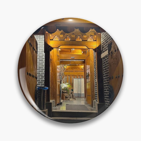 Item preview, Hanok Restaurant Entry at Night | Seoul Street Photography designed and sold by YemmyZImages.