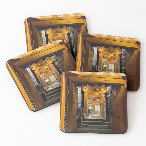 Item preview, Hanok Restaurant Entry at Night | Seoul Street Photography designed and sold by YemmyZImages.