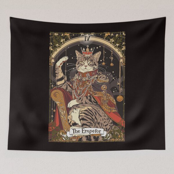 Item preview, The Emperor: Feline Tarot designed and sold by WennsdaysChild.