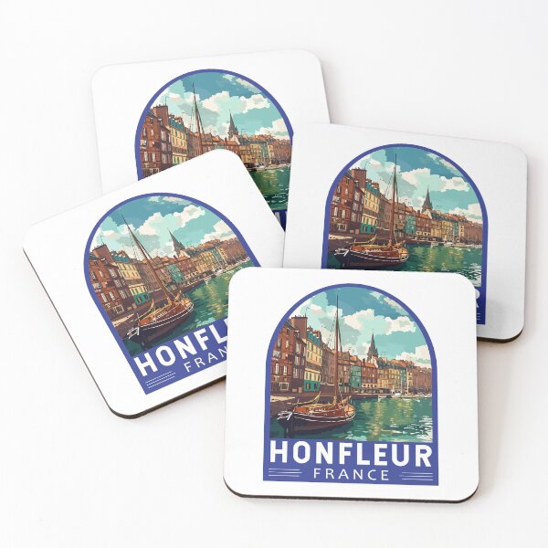 Item preview, Honfleur France Travel Art Emblem designed and sold by KrisSidDesigns.