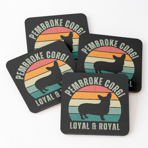Item preview, Retro Pembroke Corgi Loyal and Royal Corgi Dog Mom Corgi Dad Gift designed and sold by twigandmeadow.