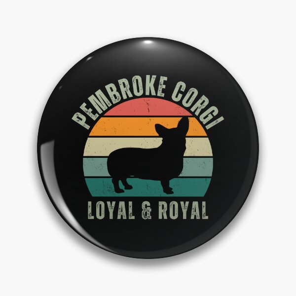 Item preview, Retro Pembroke Corgi Loyal and Royal Corgi Dog Mom Corgi Dad Gift designed and sold by twigandmeadow.