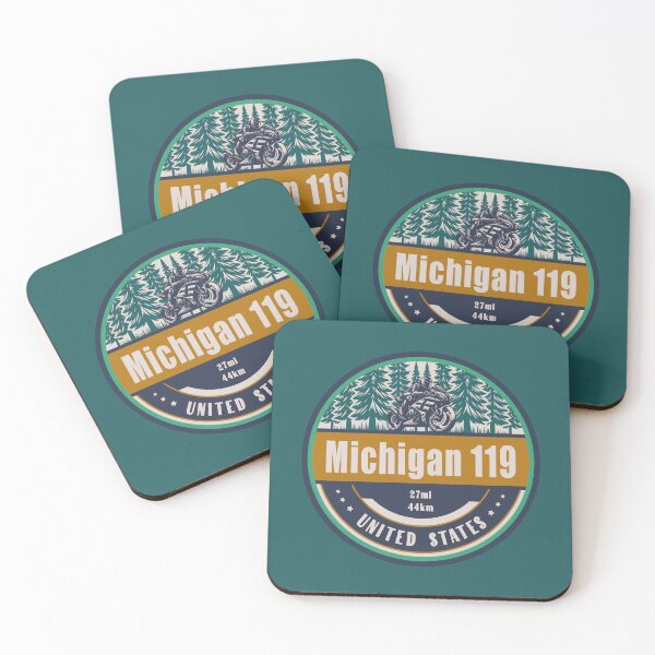 Item preview, M-119 Michigan Highway US Motorcycling Design designed and sold by CynthiaGraphics.