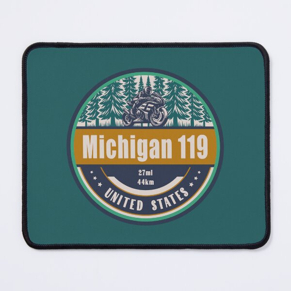 Item preview, M-119 Michigan Highway US Motorcycling Design designed and sold by CynthiaGraphics.