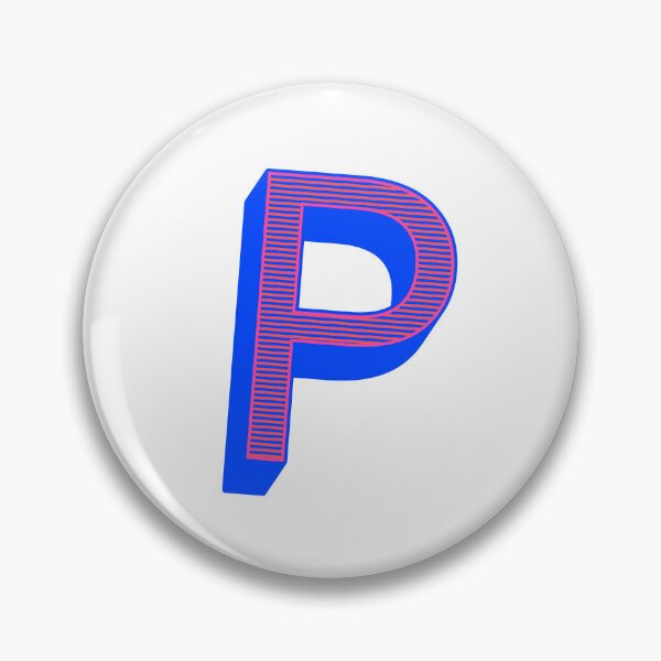 Item preview, Isometric Striped Letter P | Capital Letters - Stripe Typography Collection designed and sold by uncoXab.