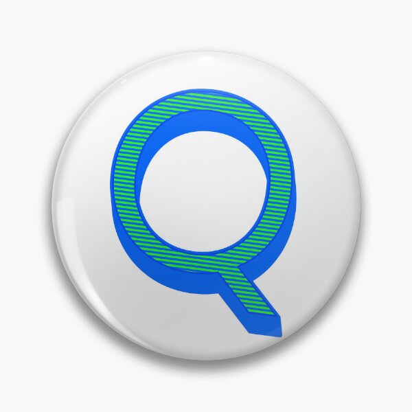 Item preview, Isometric Striped Letter Q | Capital Letters - Stripe Typography Collection designed and sold by uncoXab.