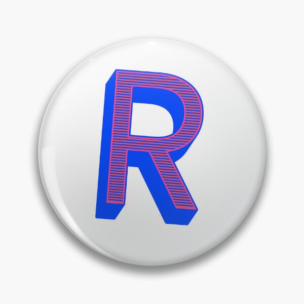Item preview, Isometric Striped Letter R | Capital Letters - Stripe Typography Collection designed and sold by uncoXab.