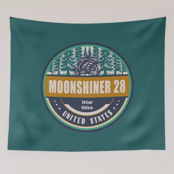 Item preview, Moonshiner 28 North Carolina US Motorcycling Design designed and sold by CynthiaGraphics.