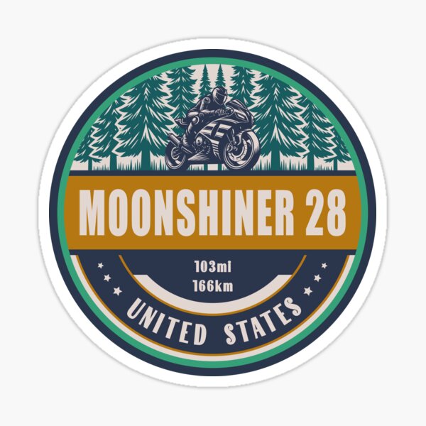 Item preview, Moonshiner 28 North Carolina US Motorcycling Design designed and sold by CynthiaGraphics.