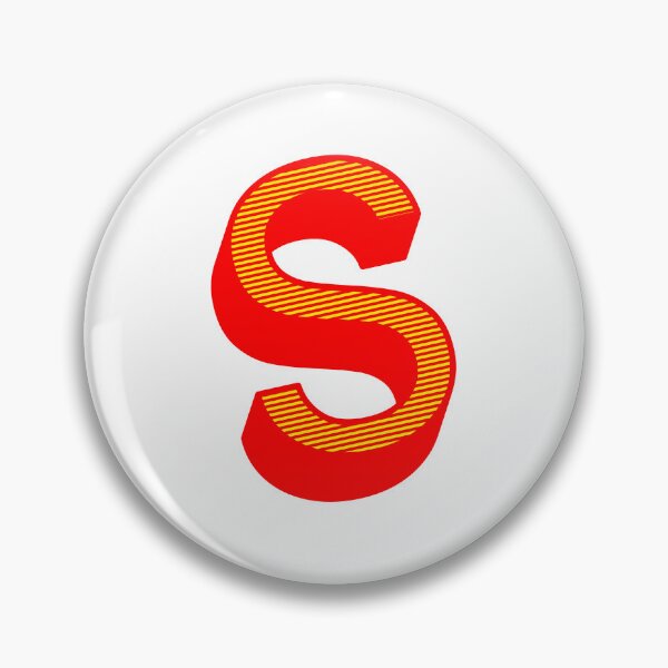 Item preview, Isometric Striped Letter S | Capital Letters - Stripe Typography Collection designed and sold by uncoXab.