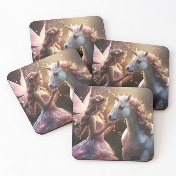 Item preview, Mystical Harmony: The Pretty Fairy and Her Unicorn designed and sold by T-shirtMill.