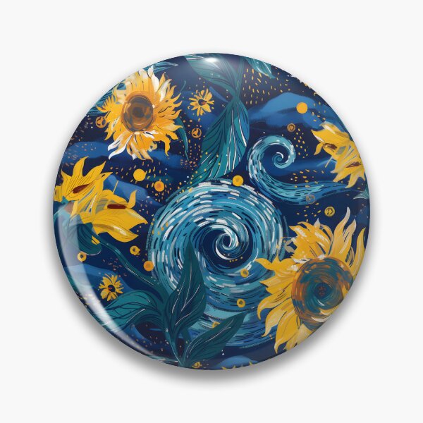 Item preview, Sunflowers Under the Starry Night designed and sold by SweetRepeat.