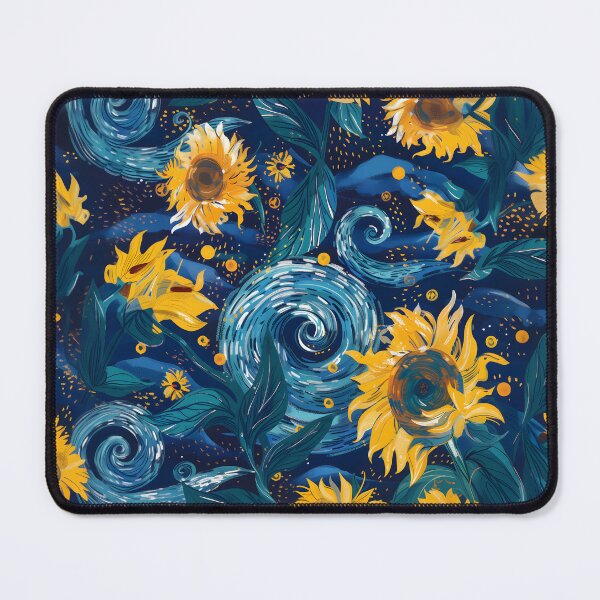 Artikelvorschau, Sonnenblumen unter der Sternennacht entworfen und verkauft von SweetRepeat.