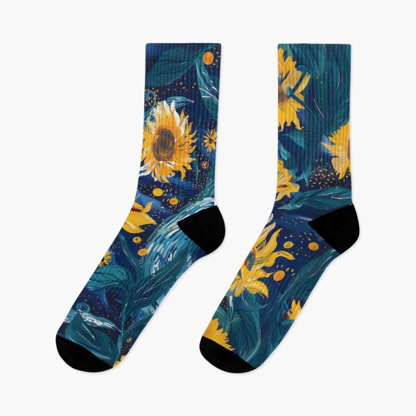 Item preview, Sunflowers Under the Starry Night designed and sold by SweetRepeat.