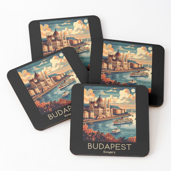 Item preview, A Vintage Travel Illustration of Budapest - Hungary  designed and sold by GoodOldVintage.