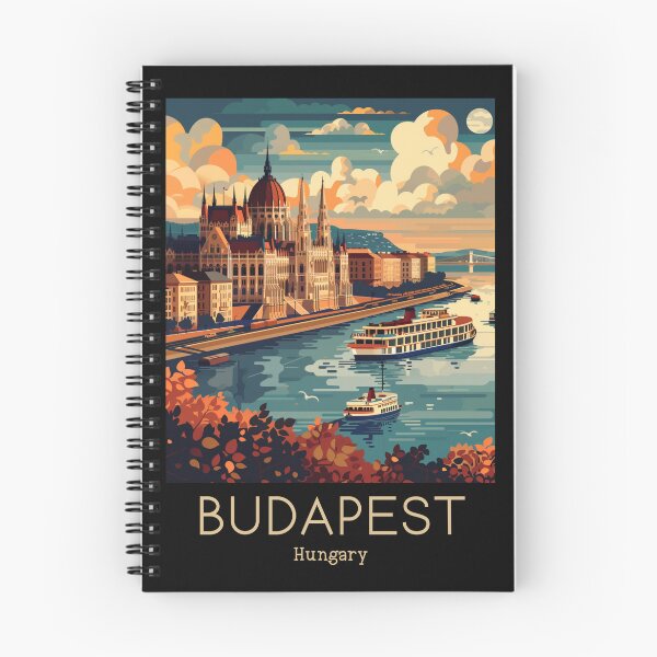 Item preview, A Vintage Travel Illustration of Budapest - Hungary  designed and sold by GoodOldVintage.