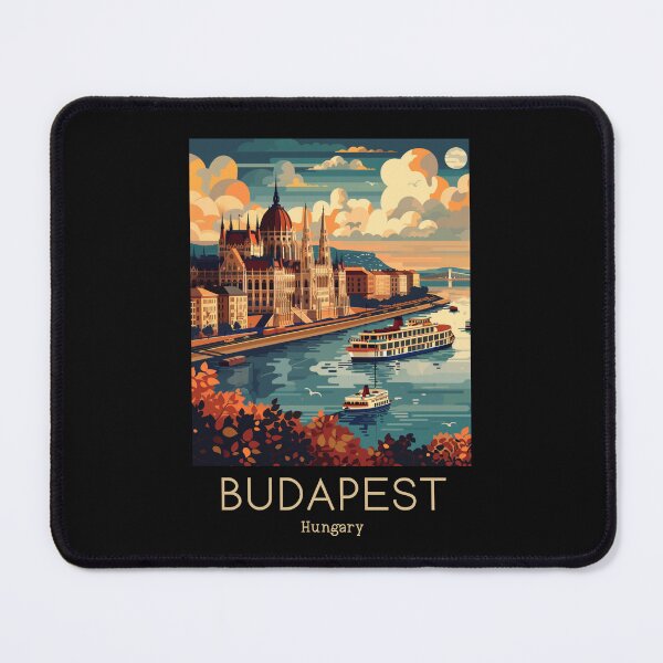 Artikelvorschau, Eine Vintage Reiseillustration von Budapest - Ungarn entworfen und verkauft von GoodOldVintage.