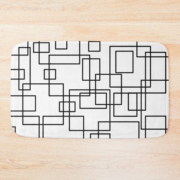 Item preview, White and Black  square pattern  designed and sold by Ludovic Geusa.