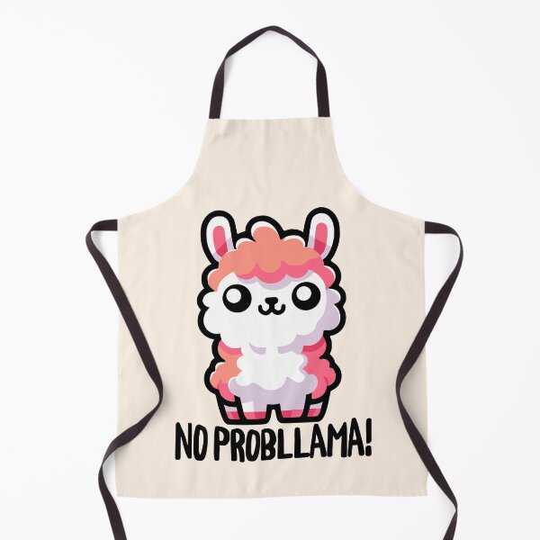 Item preview, No Probllama! Cute Llama Pun designed and sold by PMCreative.