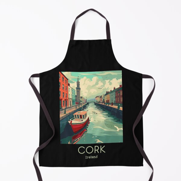 Item preview, A Vintage Travel Illustration of Cork - Ireland designed and sold by GoodOldVintage.