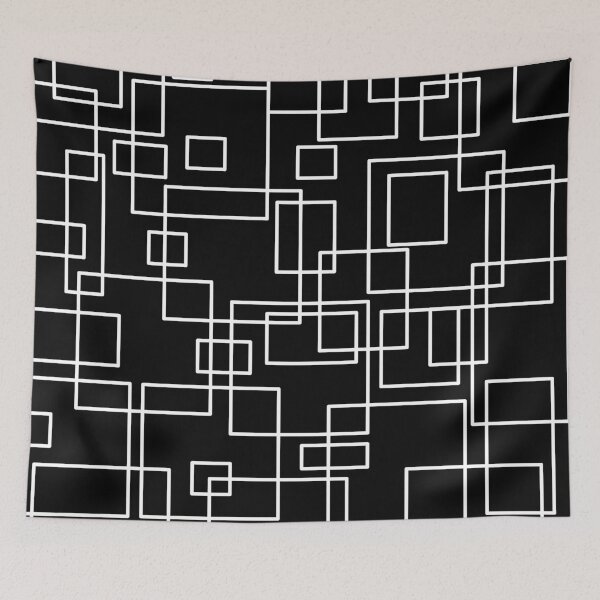 Item preview, Black and White square pattern designed and sold by Ludovic Geusa.