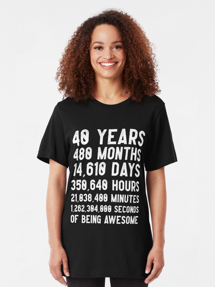 40 years shirt