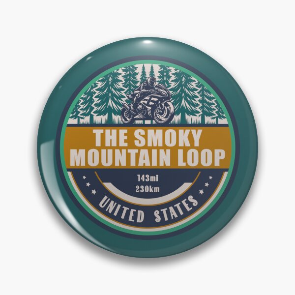 Item preview, The Smoky Mountain Loop US Motorcycling Design designed and sold by CynthiaGraphics.