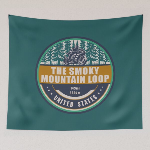 Item preview, The Smoky Mountain Loop US Motorcycling Design designed and sold by CynthiaGraphics.