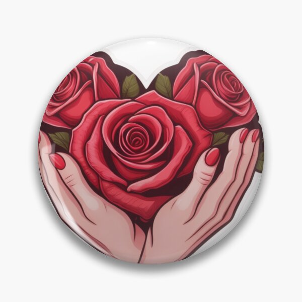 Item preview, Rose hugged by 2 hands designed and sold by T-SHIR-Universe.