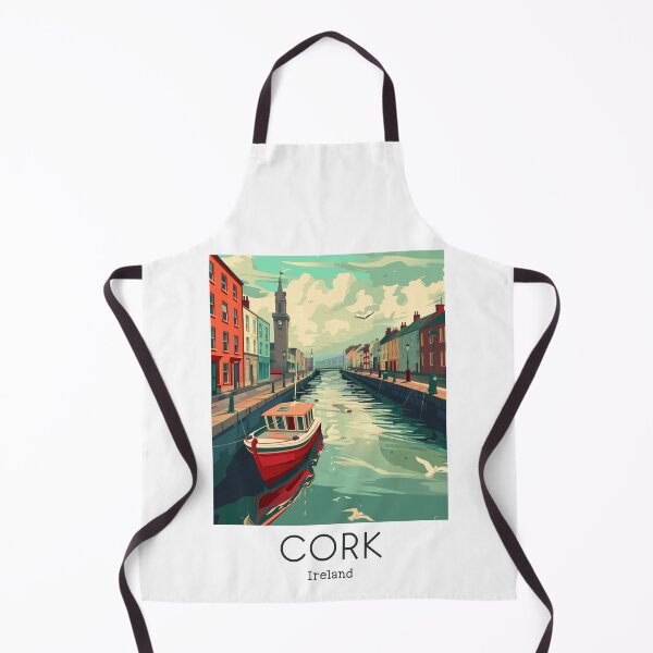 Item preview, A Vintage Travel Illustration of Cork - Ireland designed and sold by GoodOldVintage.