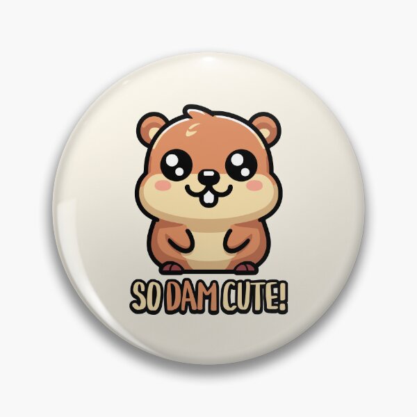 Item preview, So Dam Cute! Cute Beaver Pun designed and sold by PMCreative.
