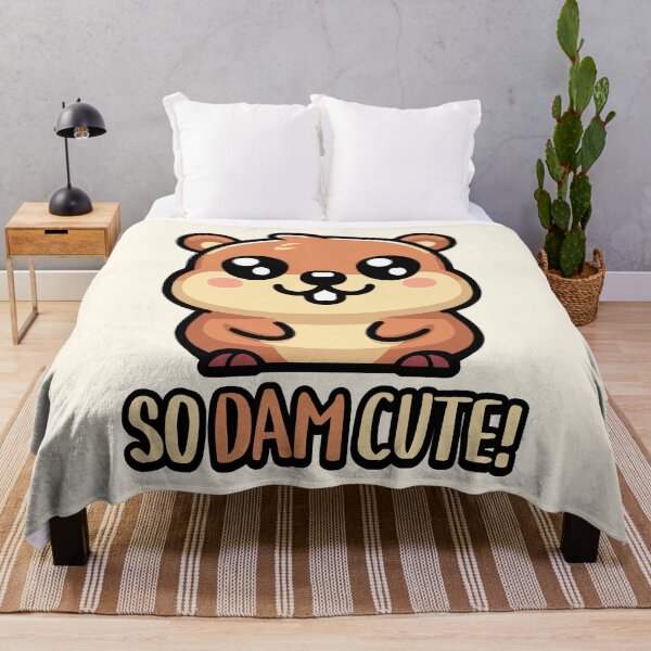 Item preview, So Dam Cute! Cute Beaver Pun designed and sold by PMCreative.