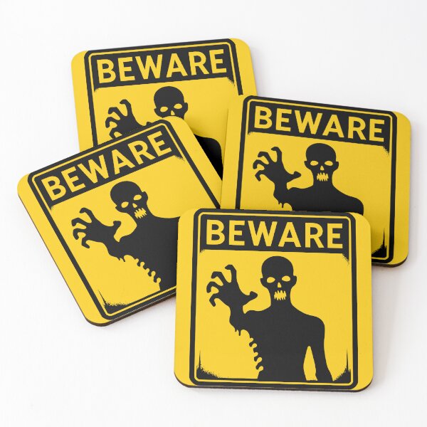 Artikelvorschau, Vorsicht Schild schwarz entworfen und verkauft von PrintSoulDesign.