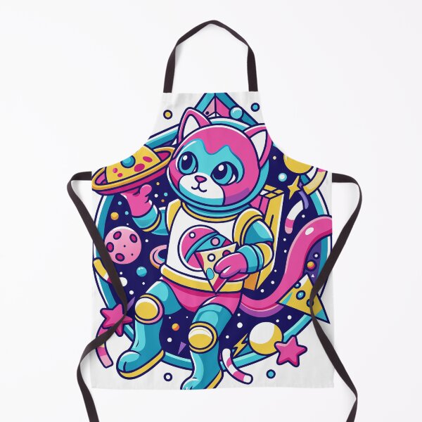 Item preview, Cat Eating Pizza in Space designed and sold by MakeitMelo.