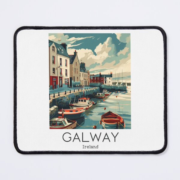 Item preview, A Vintage Travel Illustration of Galway - Ireland  designed and sold by GoodOldVintage.